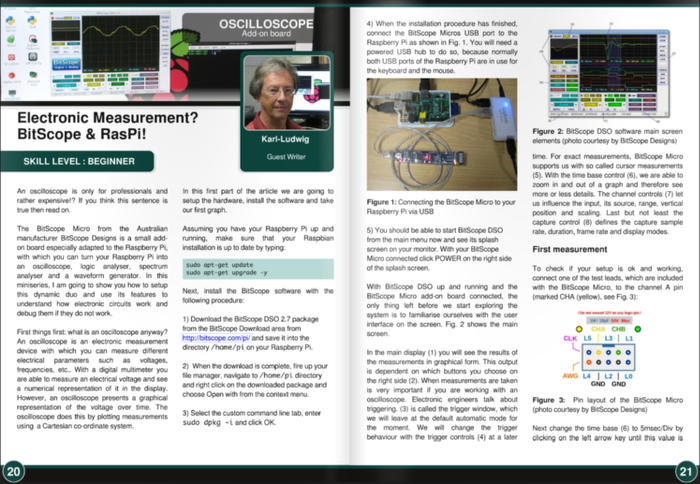 Electronic measurement with BitScope Micro