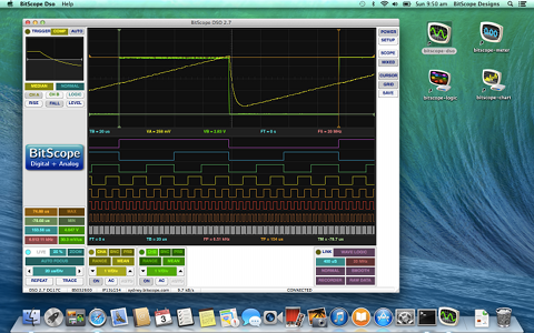 BitScope DSO 2.7 on Mac OS X 10.9 Mavericks